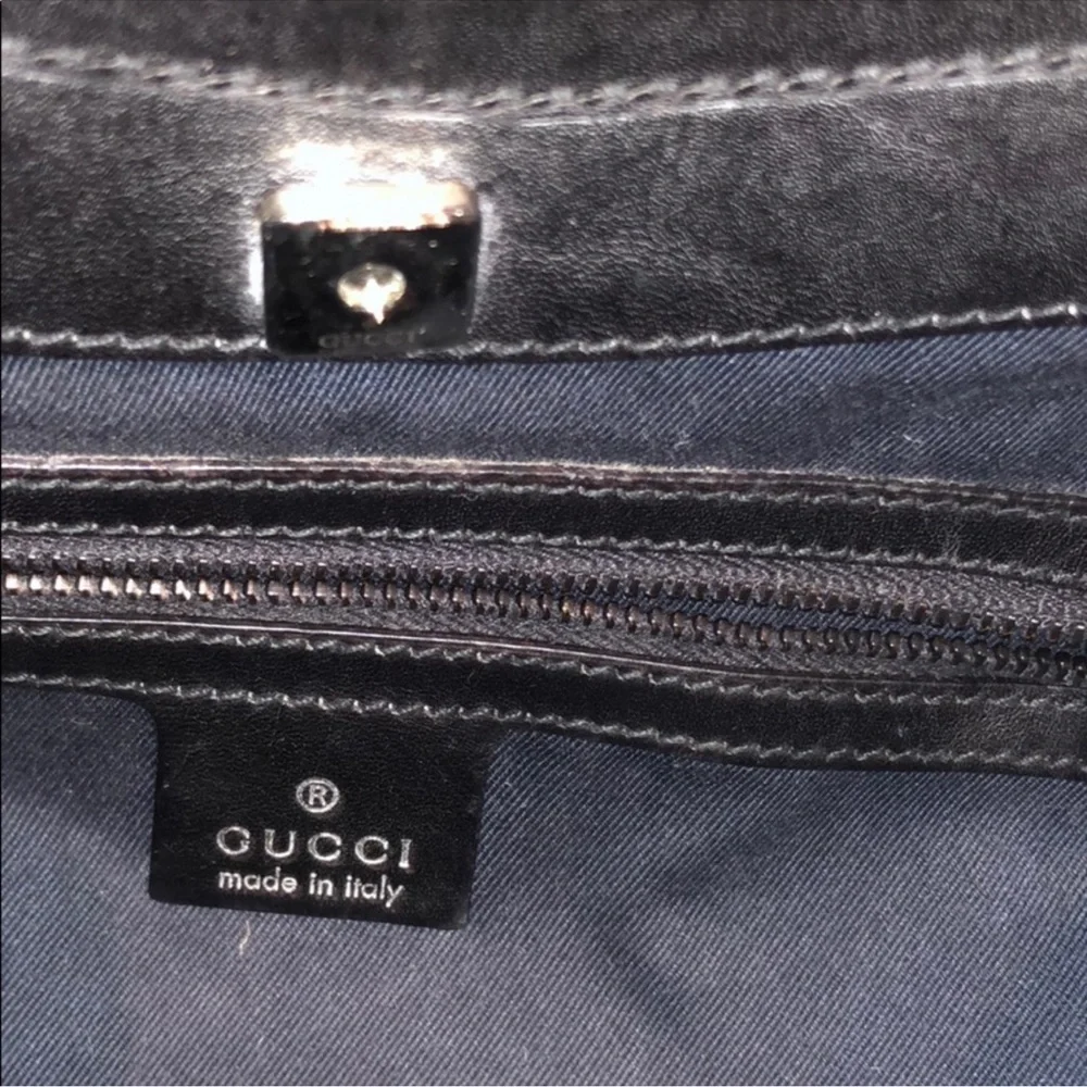 Authentic Gucci Black Patterned Hobo Bag - Picture 14 of 15